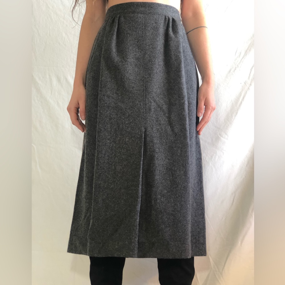 100% wool vintage high waist Skirt - Picture 8 of 10